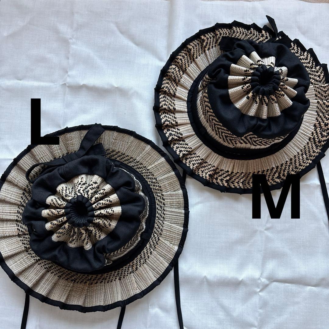 Lorna Murray フリル付き麦わら帽子 L