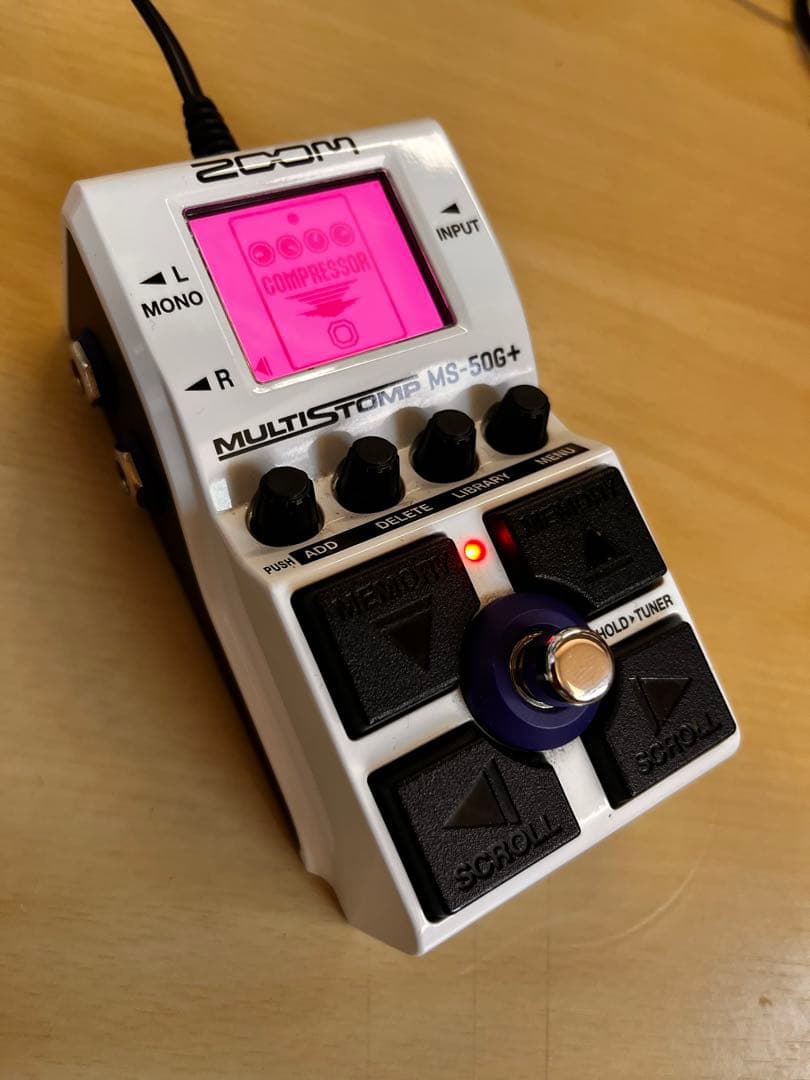 ZOOM MS-50G+ マルチストンプ　(+取説 & エフェクトリスト)