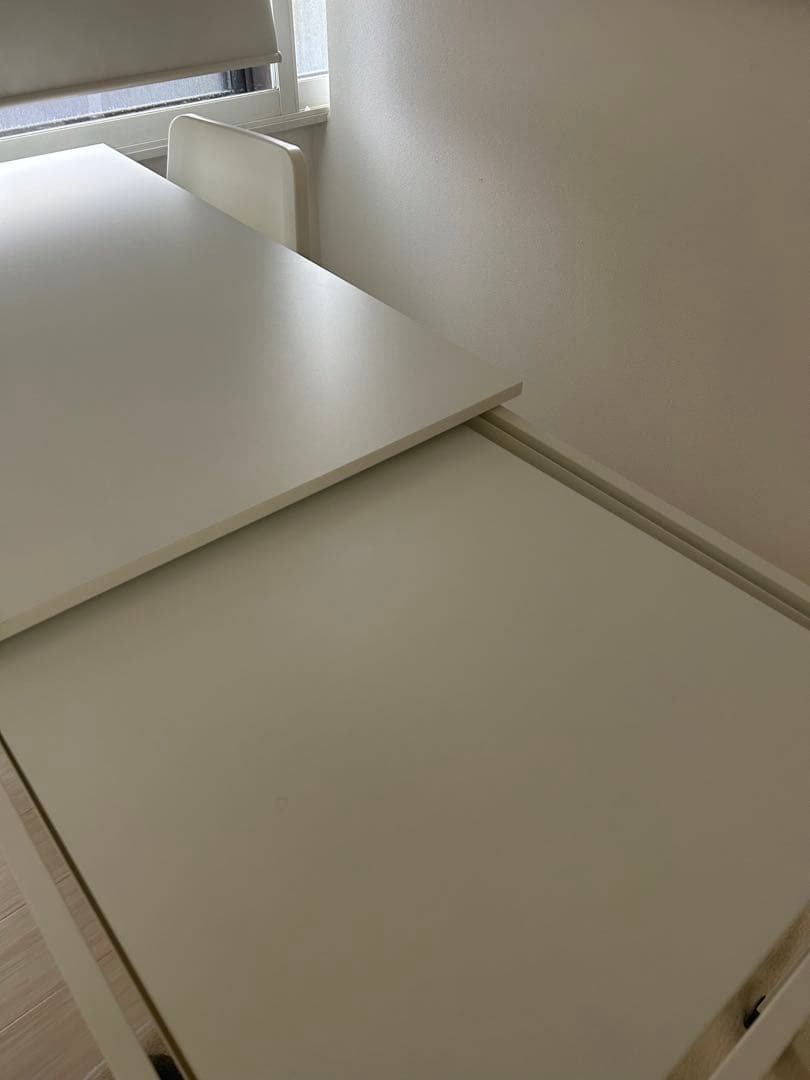 延長可　ダイニングテーブル　イス2脚セットも可能です　手渡し相談可能！