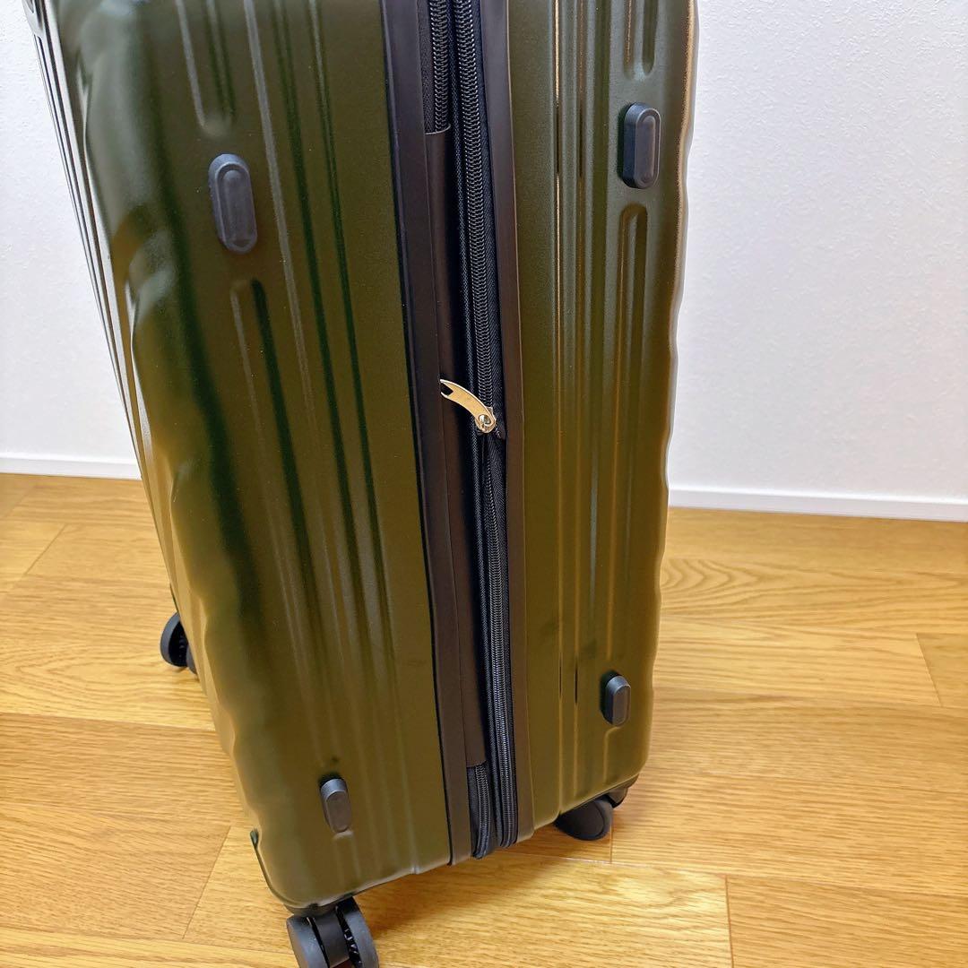 うらら様　スーツケース キャリーケース L TSAロック 拡張型 軽量　グリーン