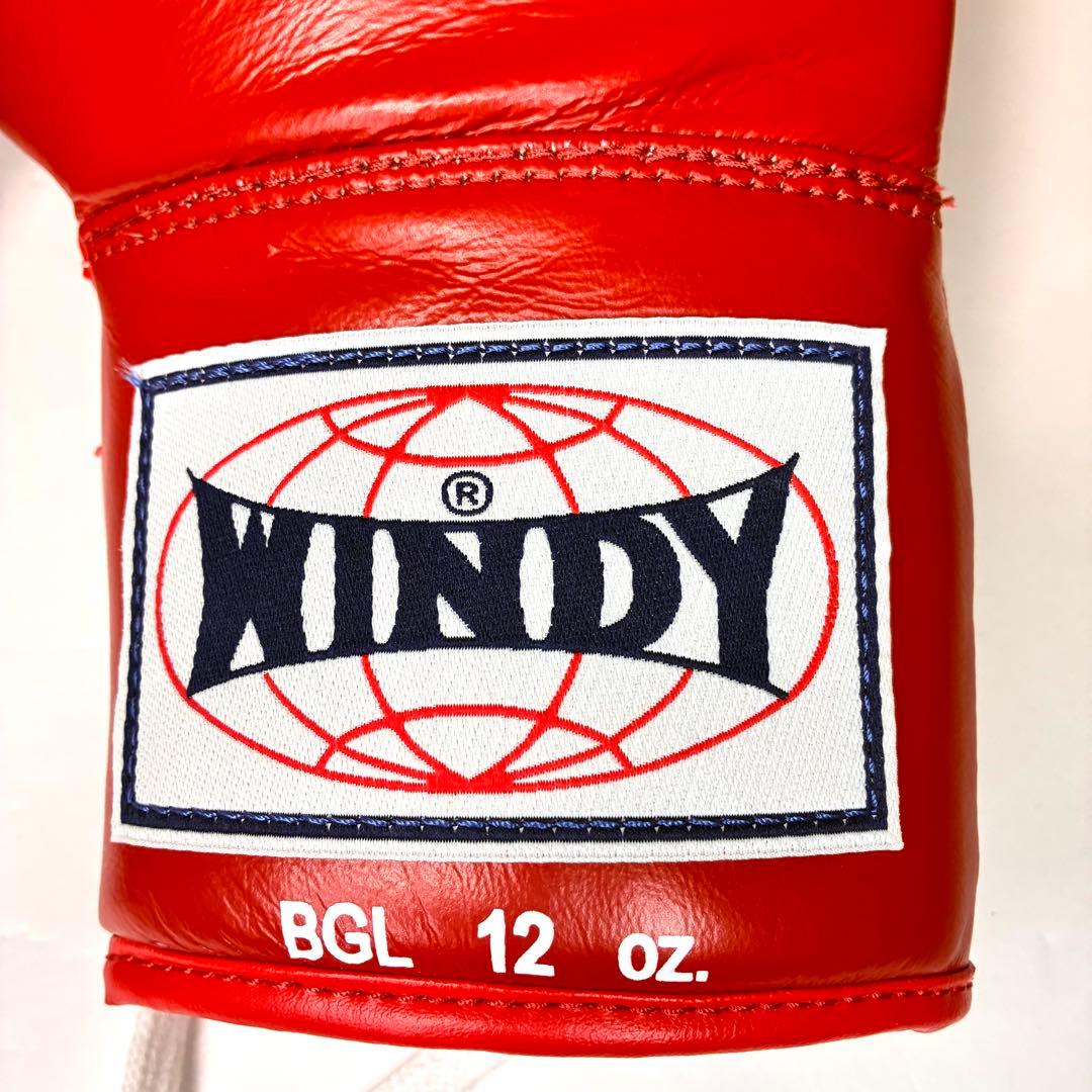 【未使用】 WINDY ウィンディー 試合用ボクシンググローブ ひも式 12oz