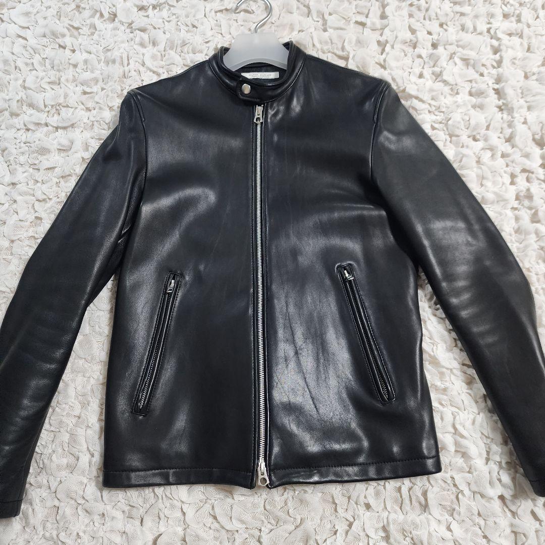 ジャーナルスタンダード シープレザー シングルライダースジャケット L
