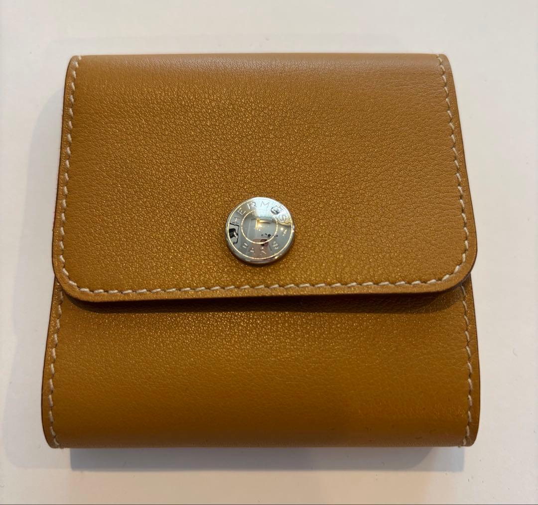 HERMES レザー　ポストイットケース