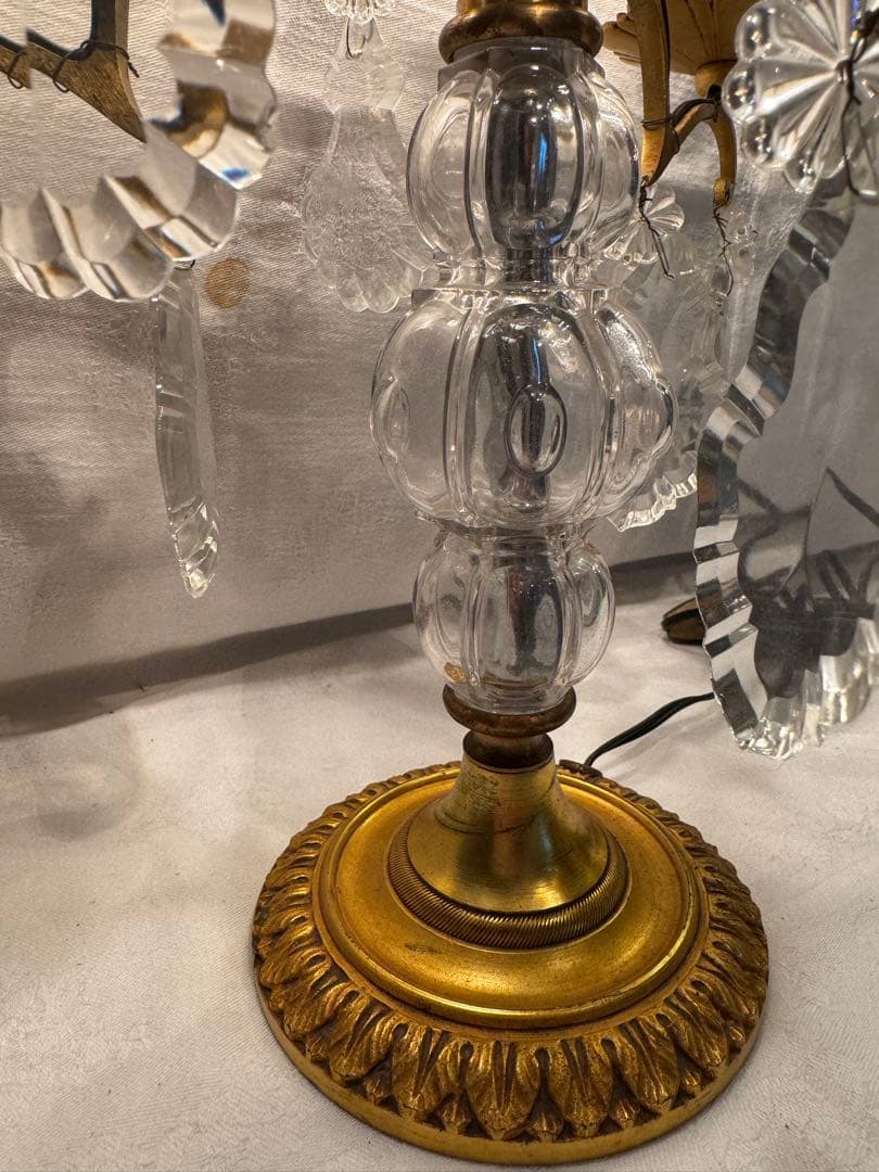 アンティーク　テーブルシャンデリア3灯