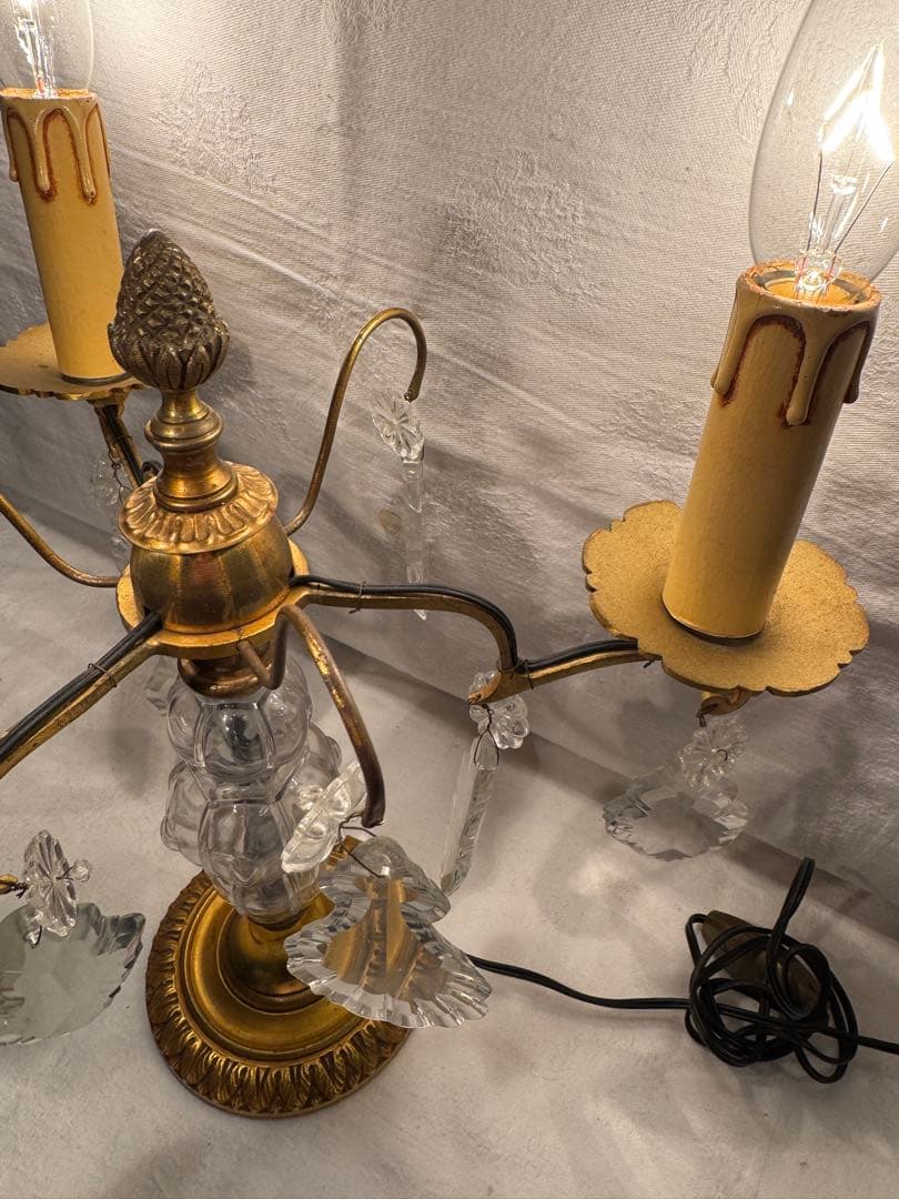 アンティーク　テーブルシャンデリア3灯