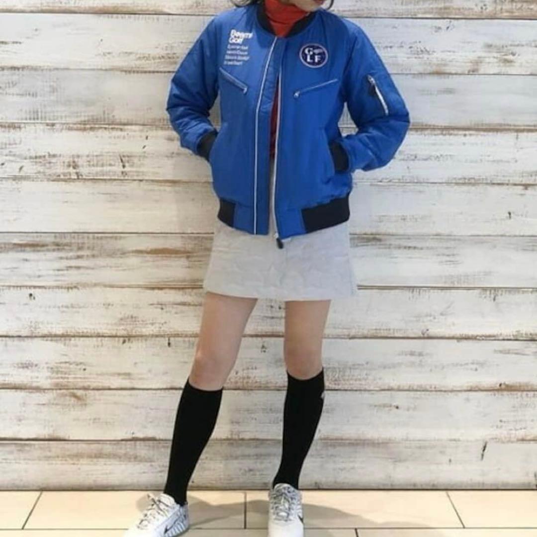 美品 BEAMS GOLF 中綿 フライト ブルゾン L