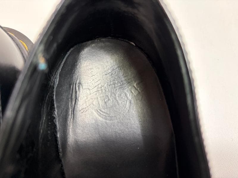 美品☆Dr.Martens　ドクターマーチン　イエローステッチブローグシューズ