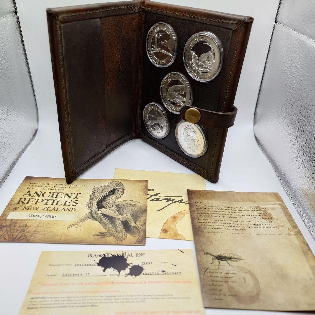ニュージーランド 古代爬虫類 セット 2010年 銀貨 da1601