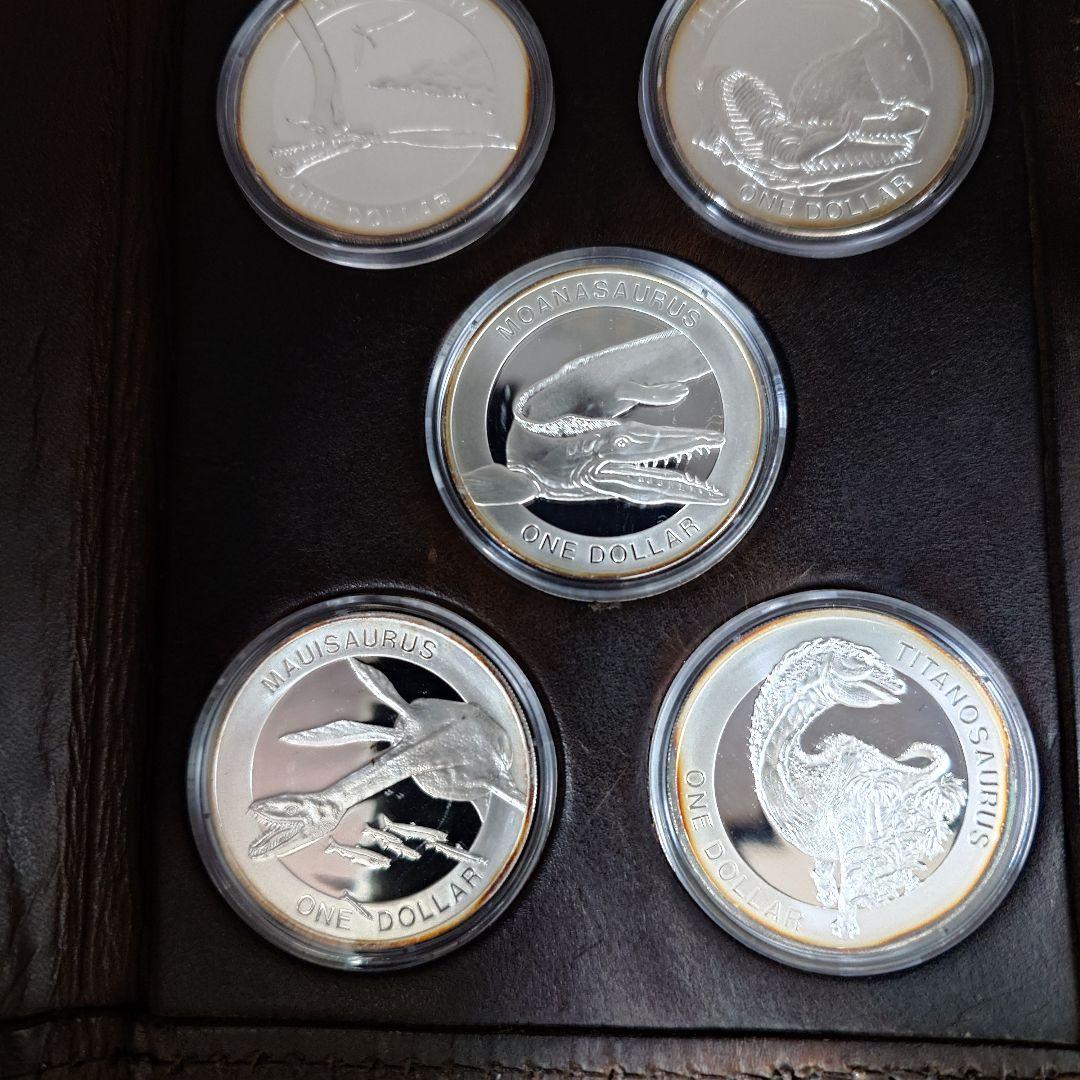 ニュージーランド 古代爬虫類 セット 2010年 銀貨 da1601