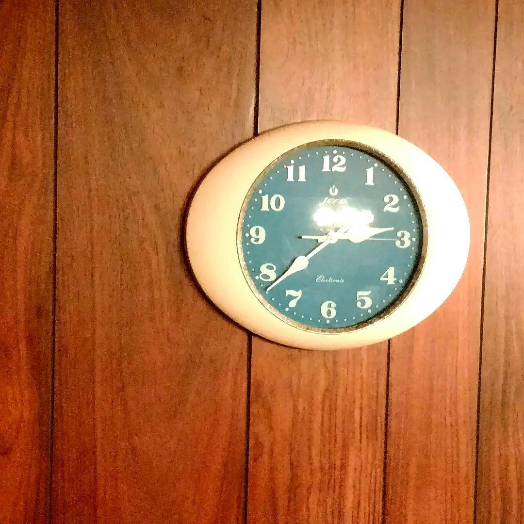 【美品 動作品】ジェコー jeco 掛け時計 ミッドセンチュリー アンティーク