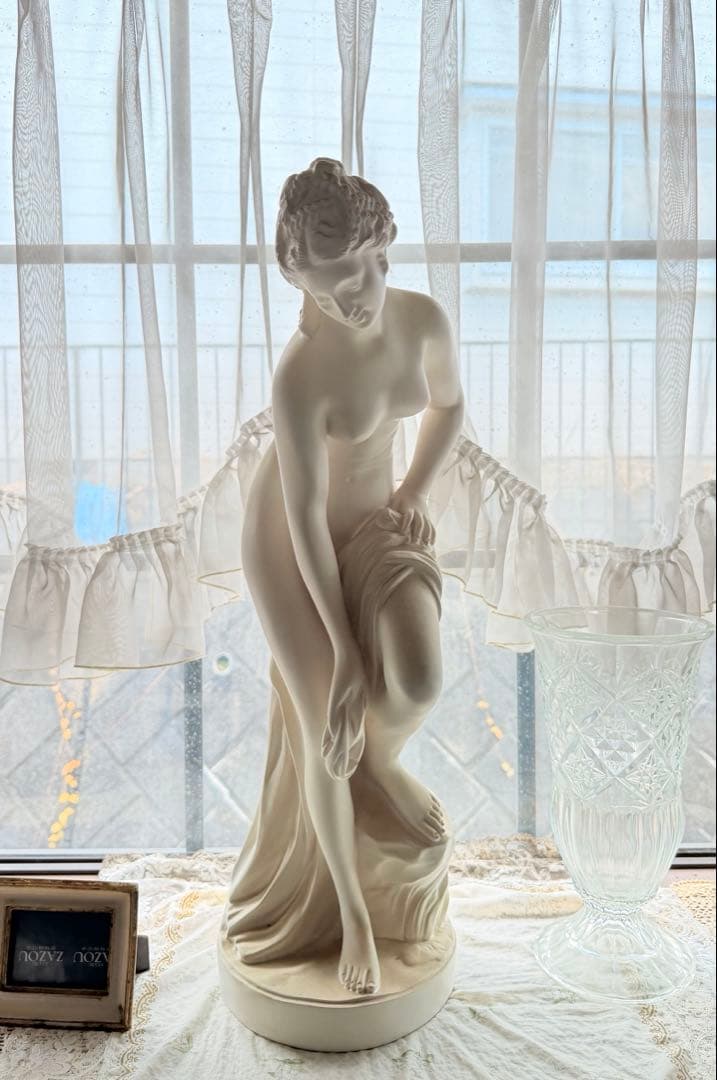 クラシック女性像 マーブル彫刻 約30cm