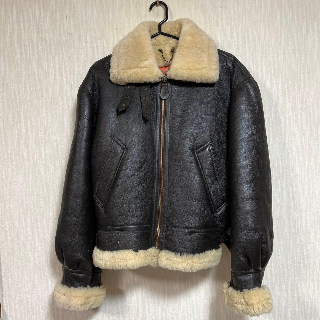 シープスキン　Ｂ３ライダースジャケット　M