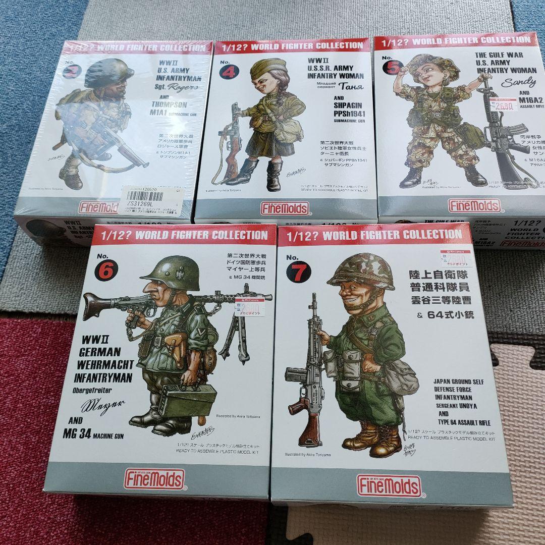 1/12 WORLD FIGHTER COLLECTION フィギュア5点セット