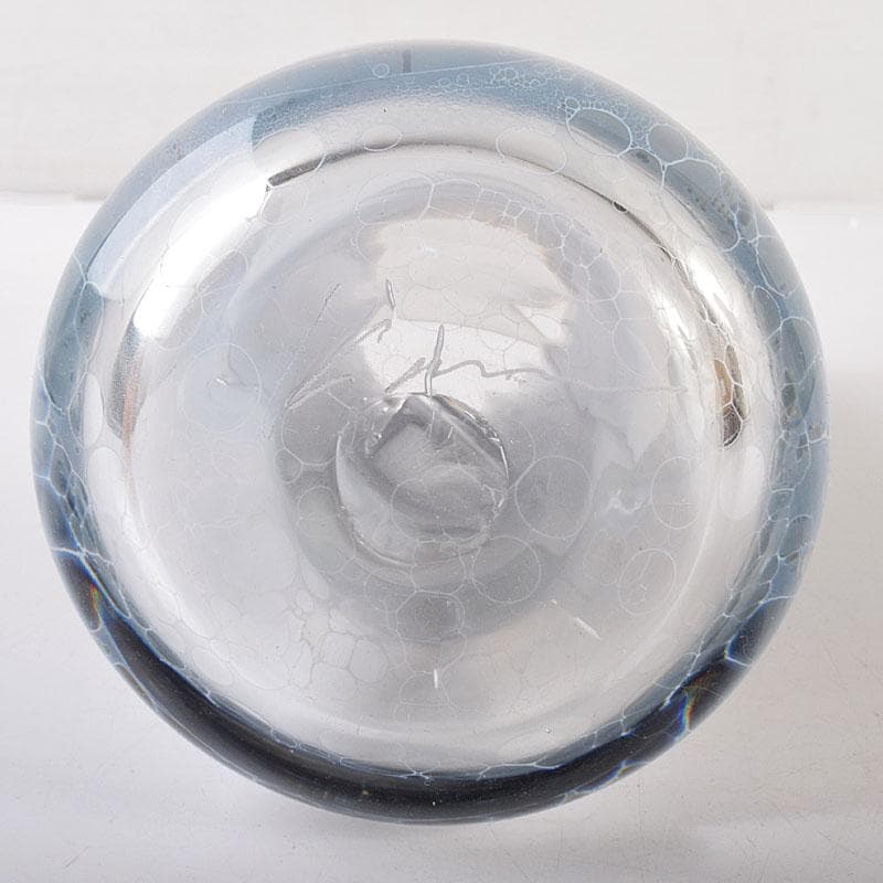 カメイガラス　亀井協一造　硝子花器　共箱　M　7045