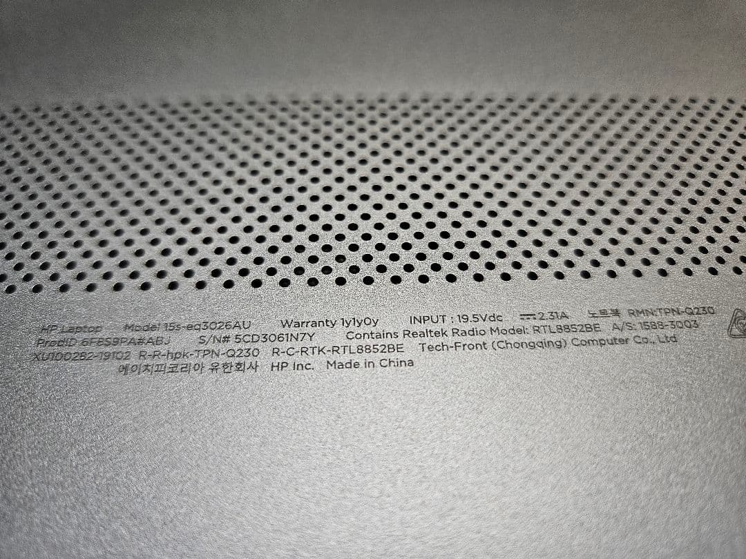 HP 15s-e3025AU ノートPC ジャンク品 マウス キーボード付き