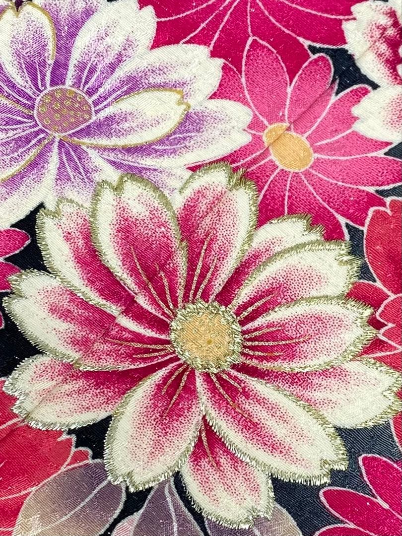 振袖 豪華 銀通し 刺繍 金彩 紋意匠 身丈162cm 撥水加工済