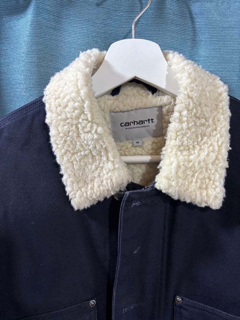 ロ*タ様 Carhartt ボア襟 ネイビー ジャケット M