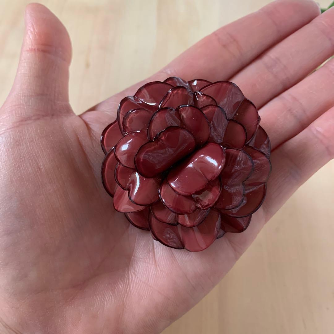 Francoise Montague ゼラニウム　ブローチ