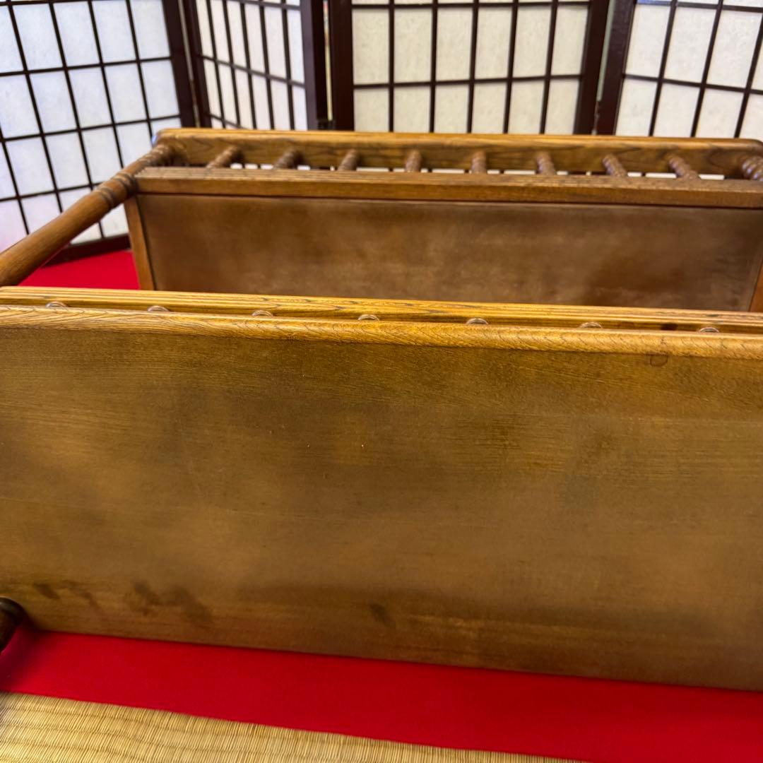 た*コ様 カリモク 木製　プランタースタンド　カート　フラワースタンド　キャスタ