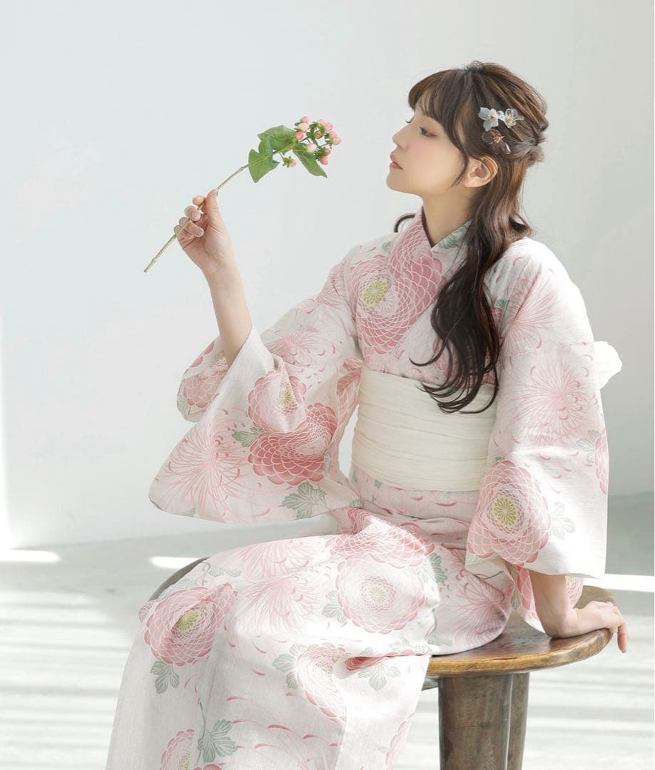 タイムセール！この夏浴衣欲しい方にオススメ♪かんたん着付け二部式浴衣3点セット