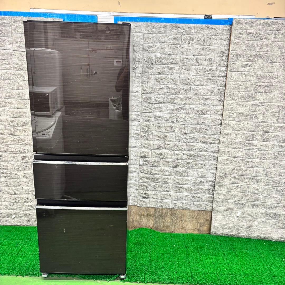 まる。572★2017年製★三菱　冷蔵庫　3ドア　自動製氷機能付き330L