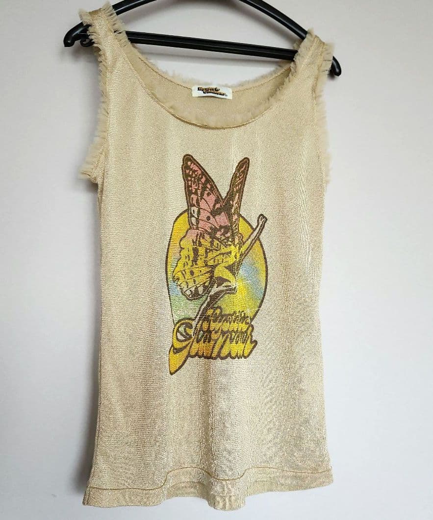 初期 タグ有❗★Hysteric Glamour★ バタフライガール♥ゴールド