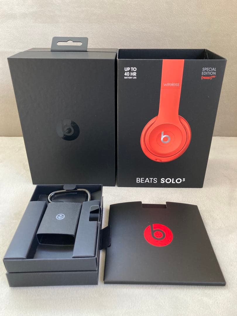 Beats Solo3 ワイヤレスヘッドホン レッド
