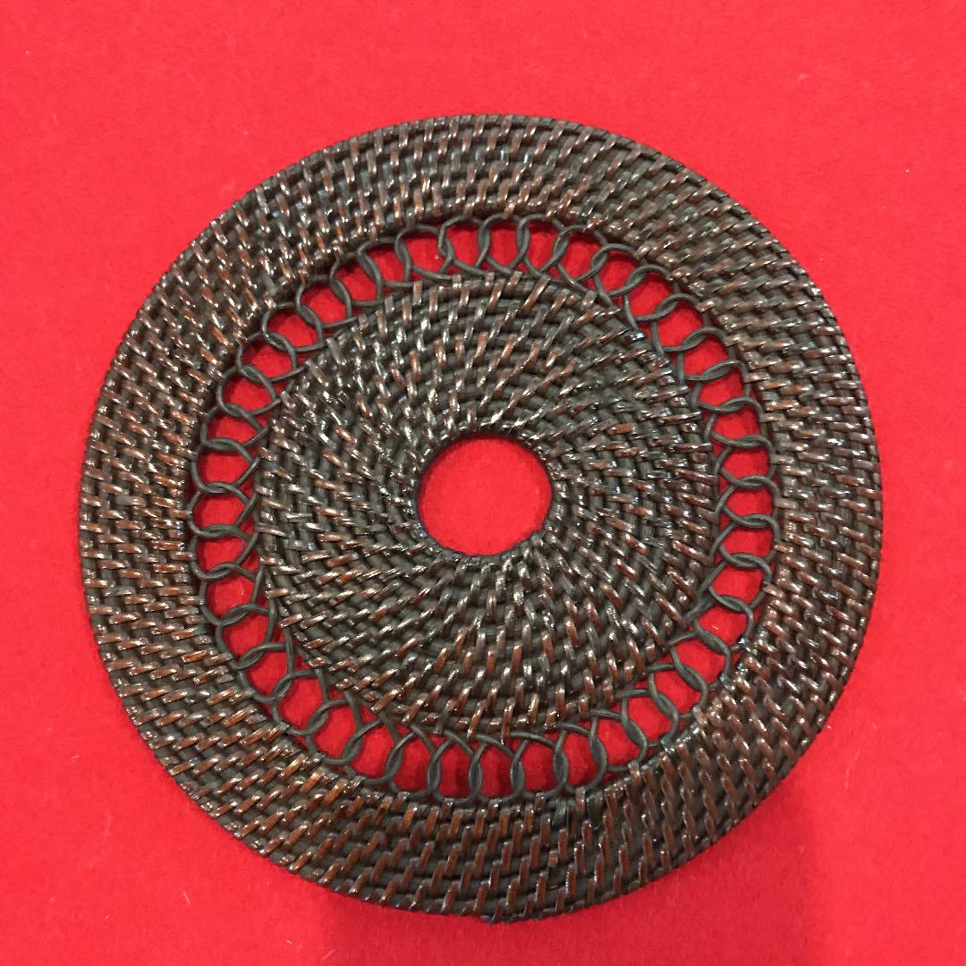 茶道具　藤編釜敷