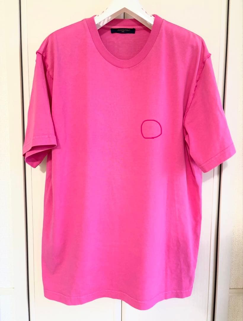 本物LOUIS VUITTON ピンクTシャツ