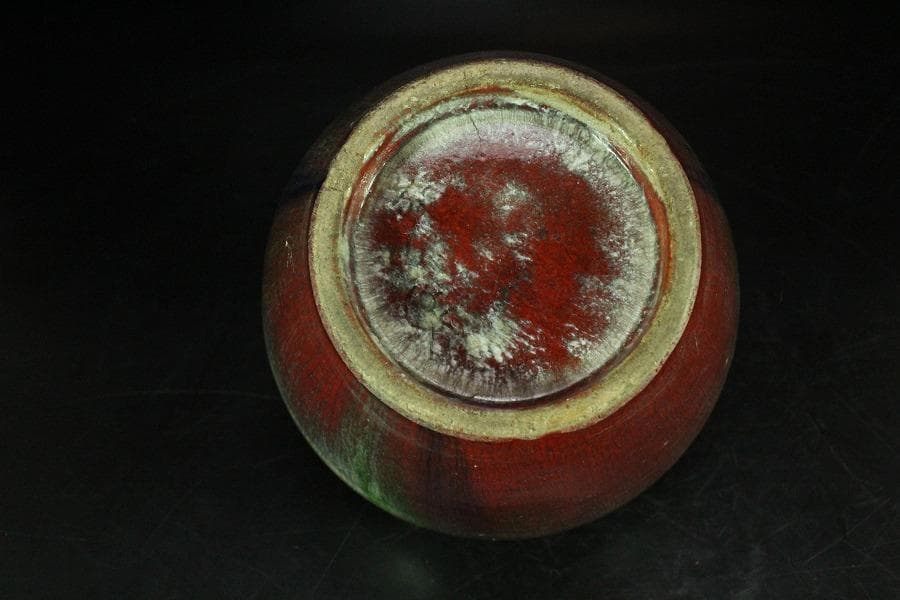 中国美術 窯変釉 壷(K-A354)