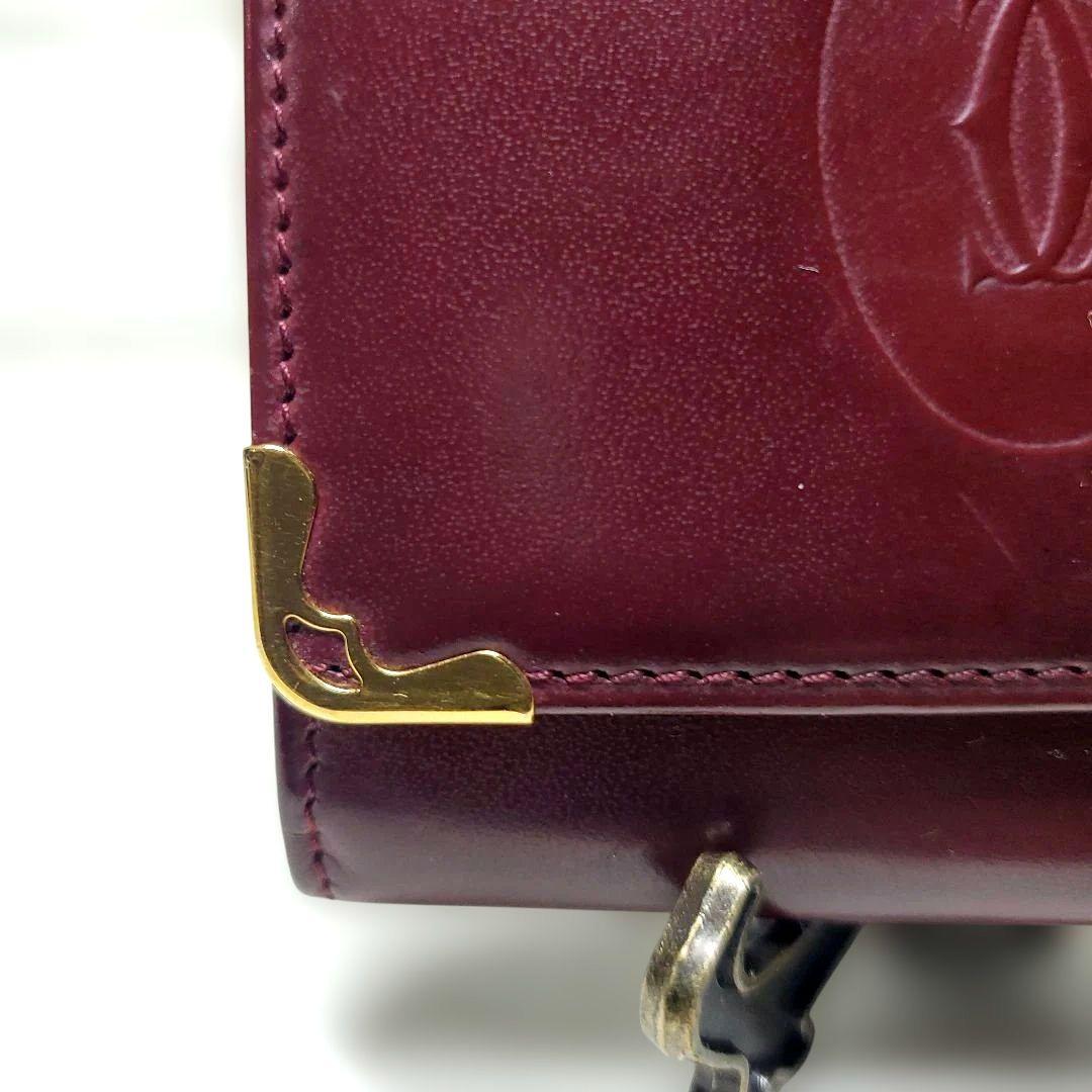 【美品】Cartier マスト バーガンディ ケース 財布 レザー