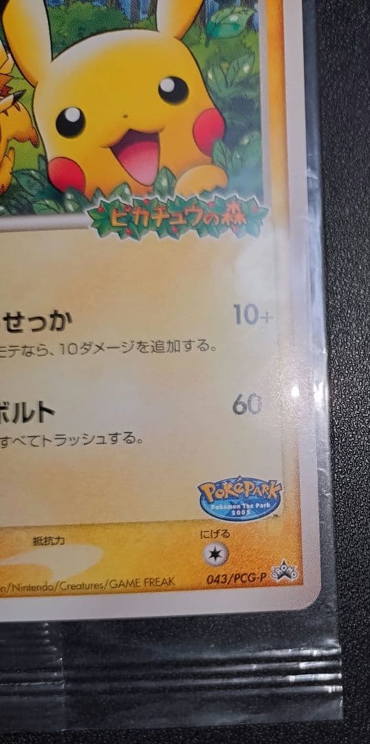 ポケモンカード ポケパークのピカチュウ プロモ PROMO PCG-P