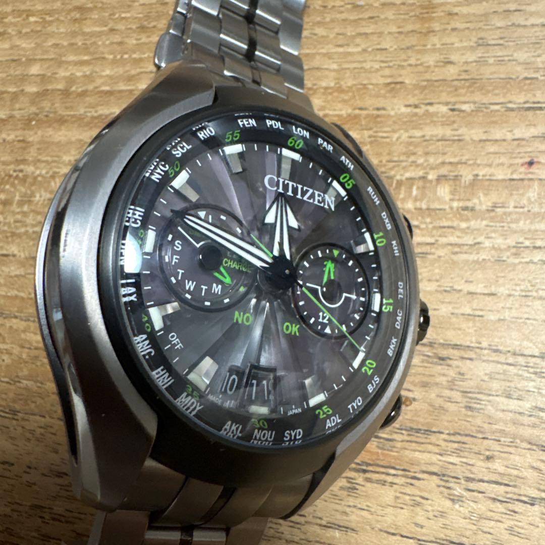 CITIZEN SATELLITE WAVE 腕時計中古　美品
