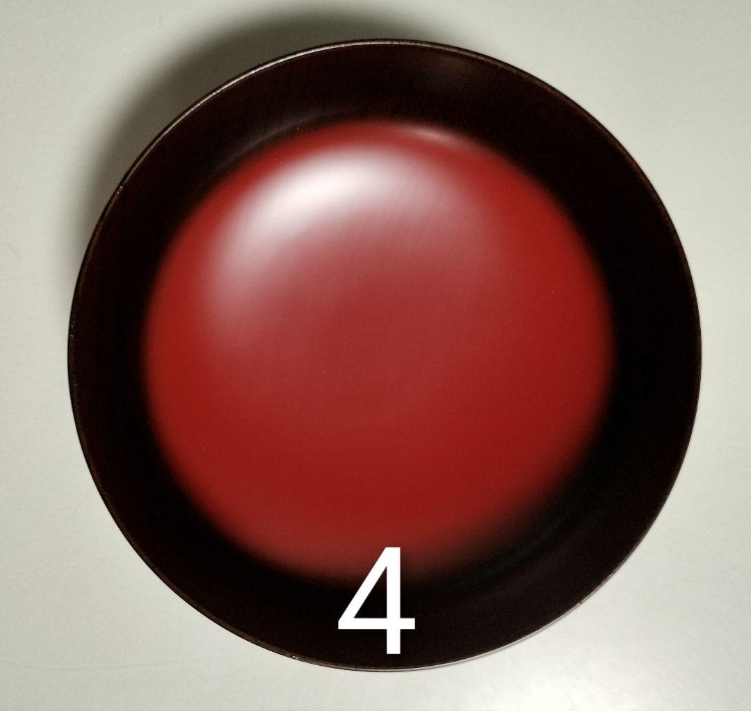 山中漆器　たに屋　木地呂内朱　ぼかし塗　応量器　1客　レアもの