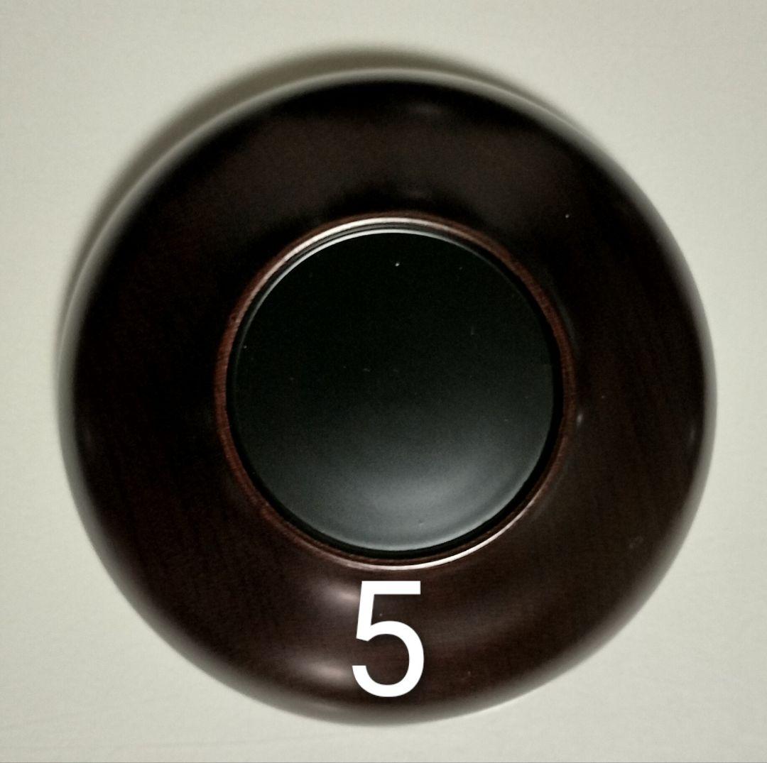 山中漆器　たに屋　木地呂内朱　ぼかし塗　応量器　1客　レアもの