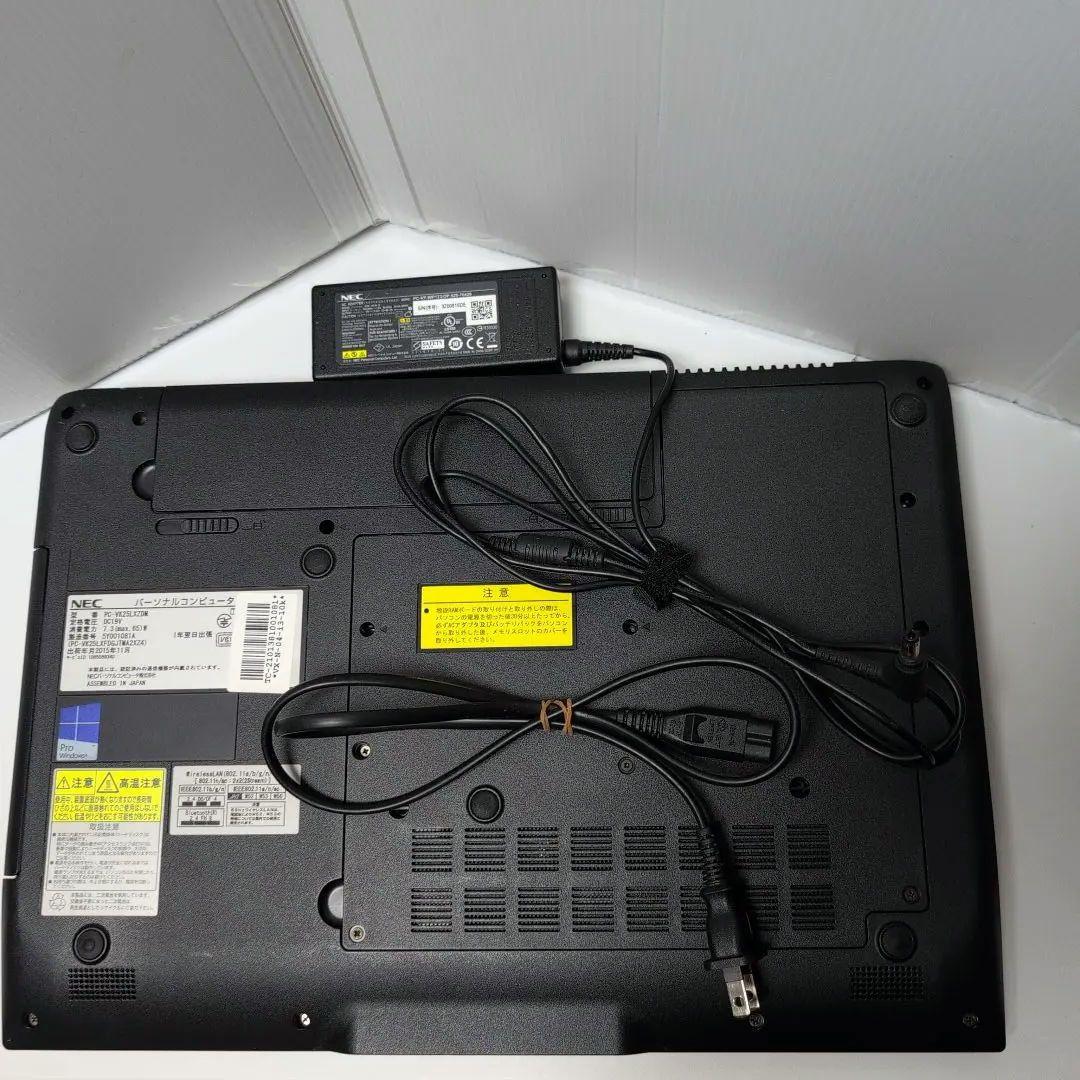 ノートPCたっぷり容量SSD960GB　NEC黒いPC