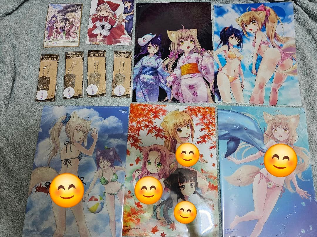 このはな綺譚　めくれるクリアファイル　冊子　ドックタグ　ミニ色紙