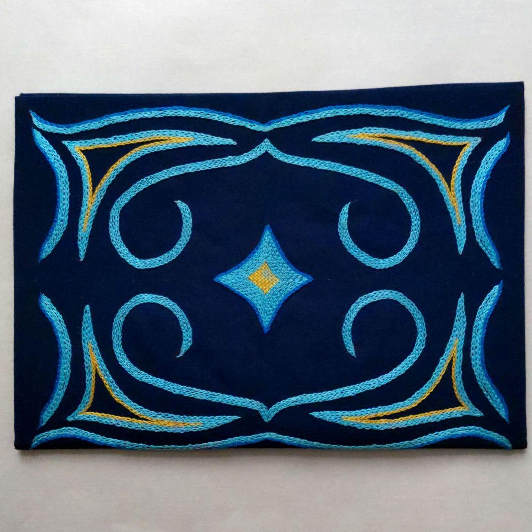 【貴重！】北川アイ子さんのウィルタ刺繍 布製バインダー 壁掛け使用可能