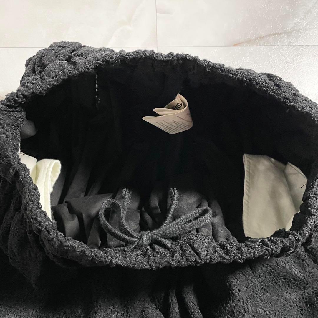 A15549　美品　コムデギャルソン　総レース　かぼちゃパンツ　バルーン　黒　S