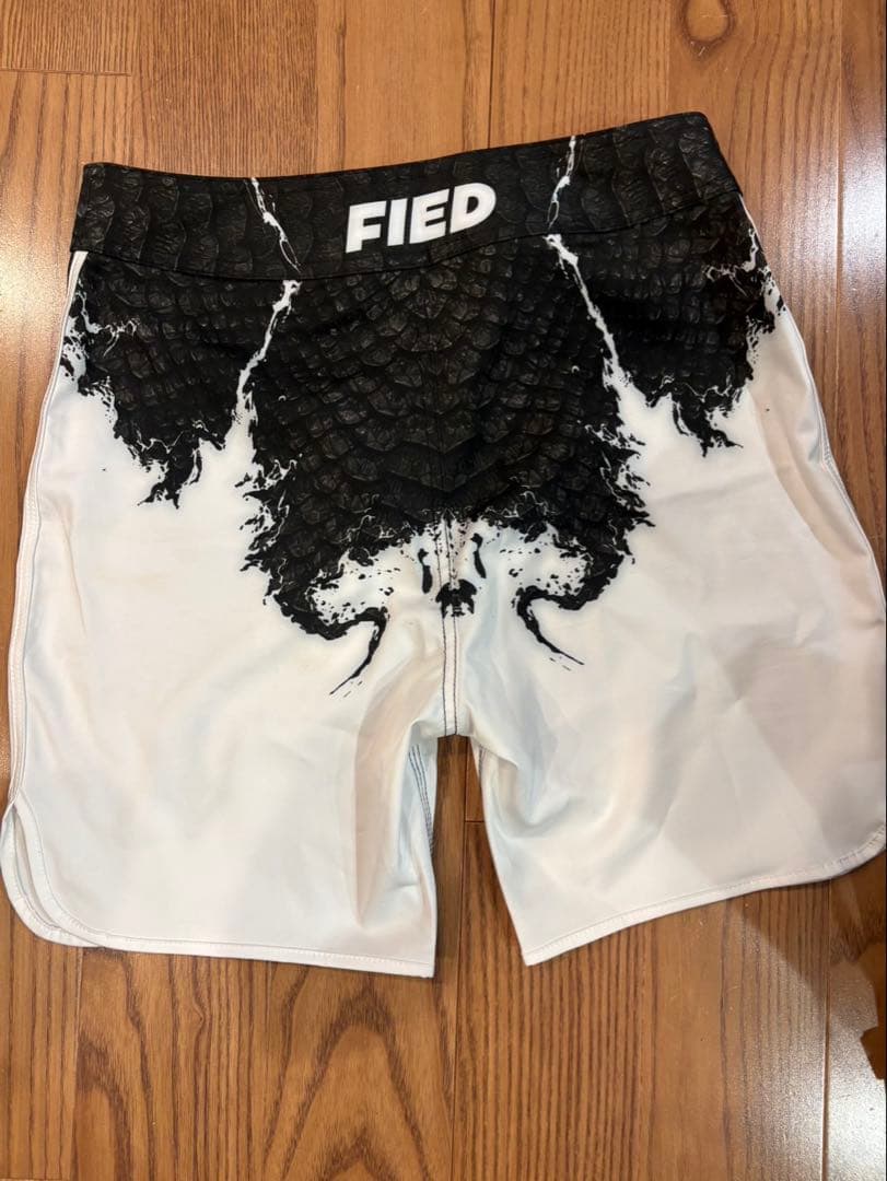 FIED 水着ショーツ 白黒スプラッシュ