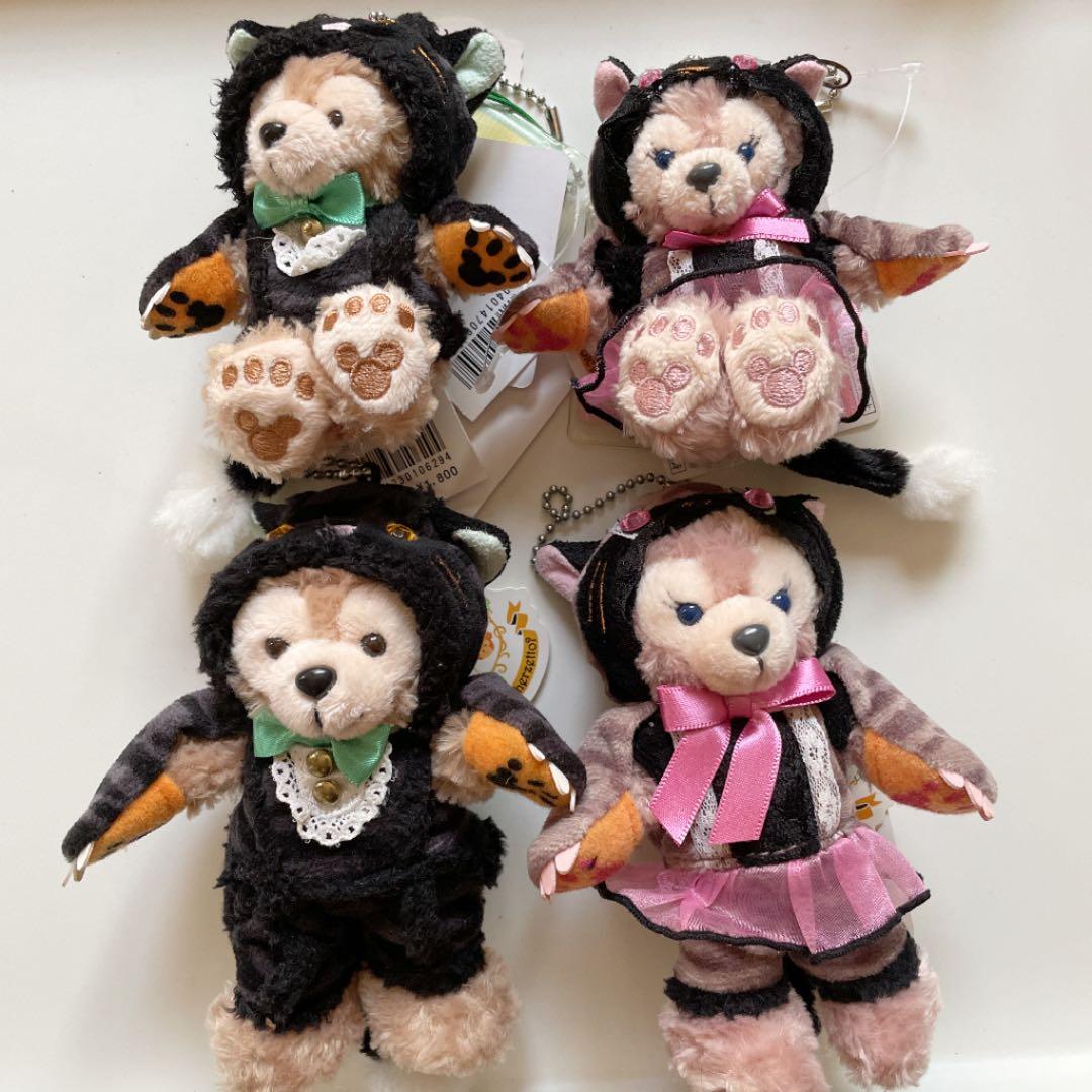 ディズニー　ハロウィン　ダッフィー シェリーメイ ぬいぐるみバッジ　ストラップ