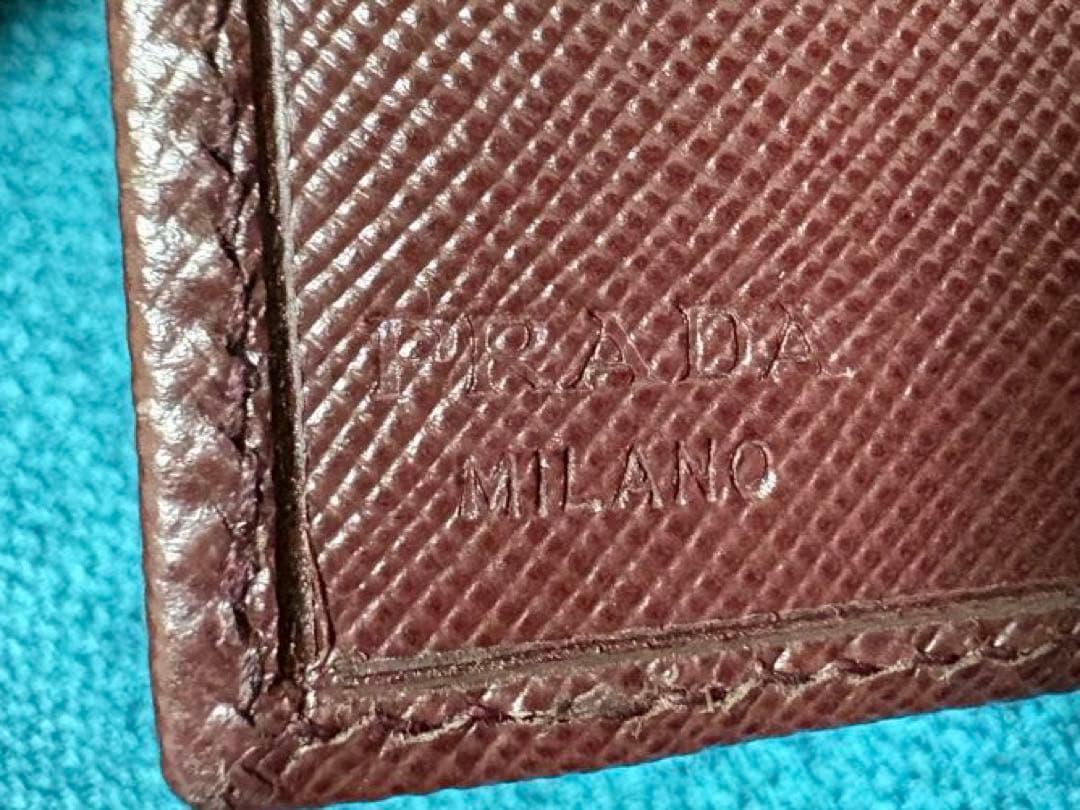 RAMさん専用【美品】PRADA ボルドーブラウン 三つ折り財布