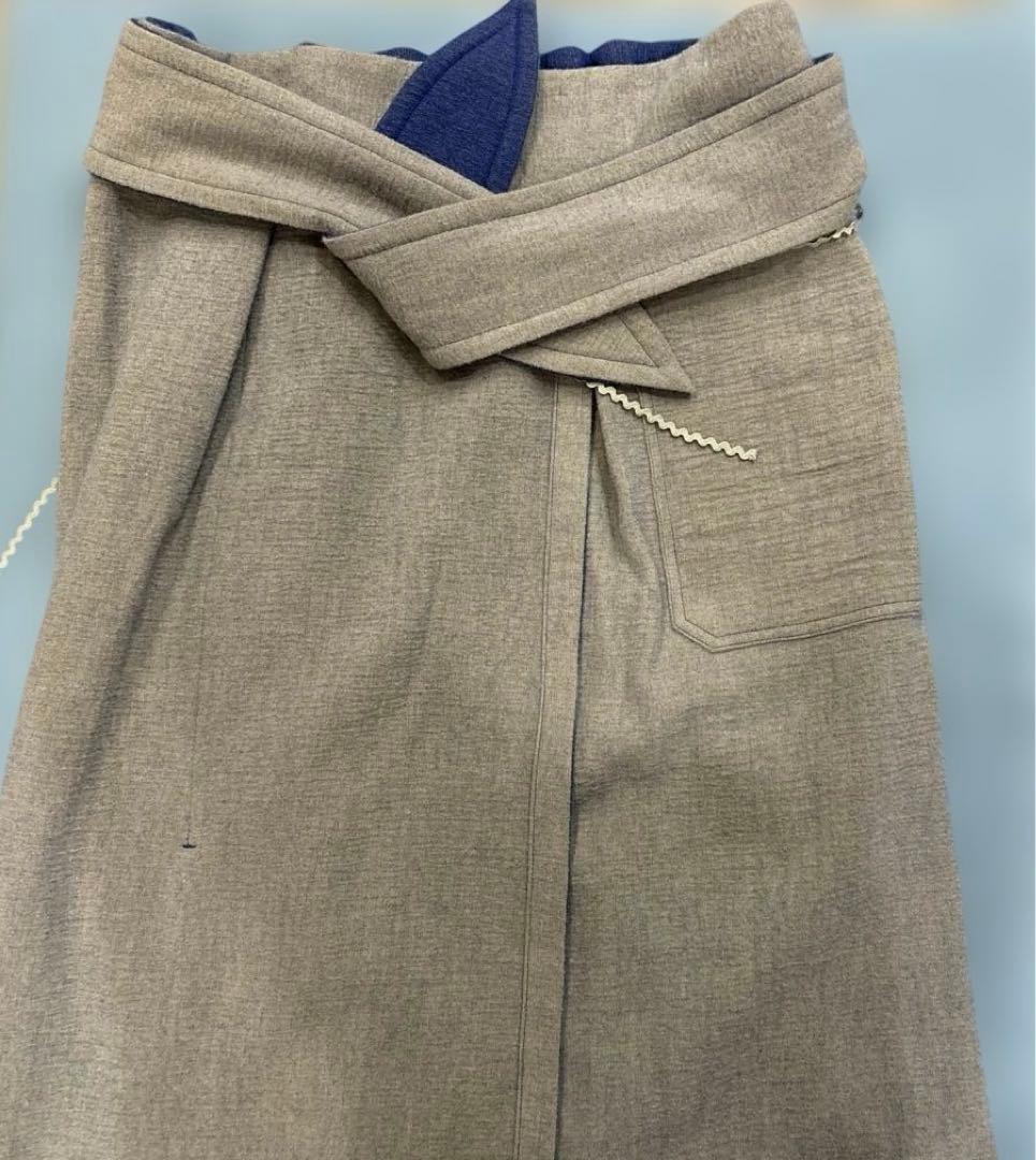 hatsutoki merengue リバーシブルラップスカート(ラピスラズリ)