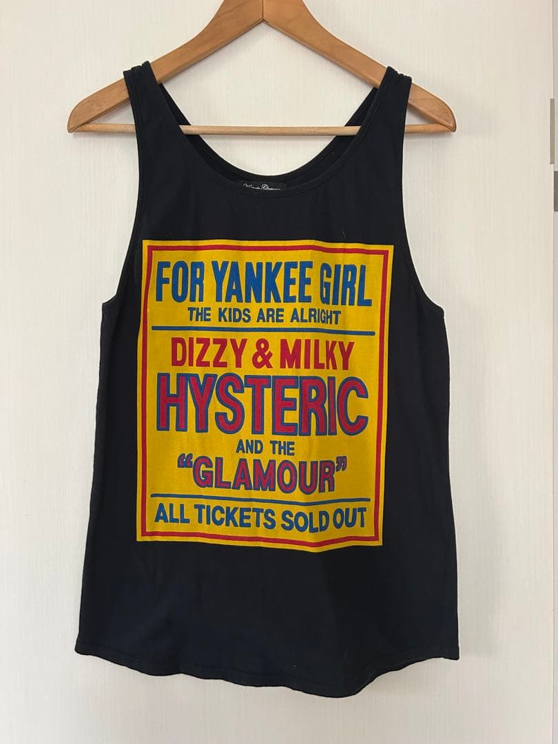 HYSTERIC グラフィックタンクトップ ブラック