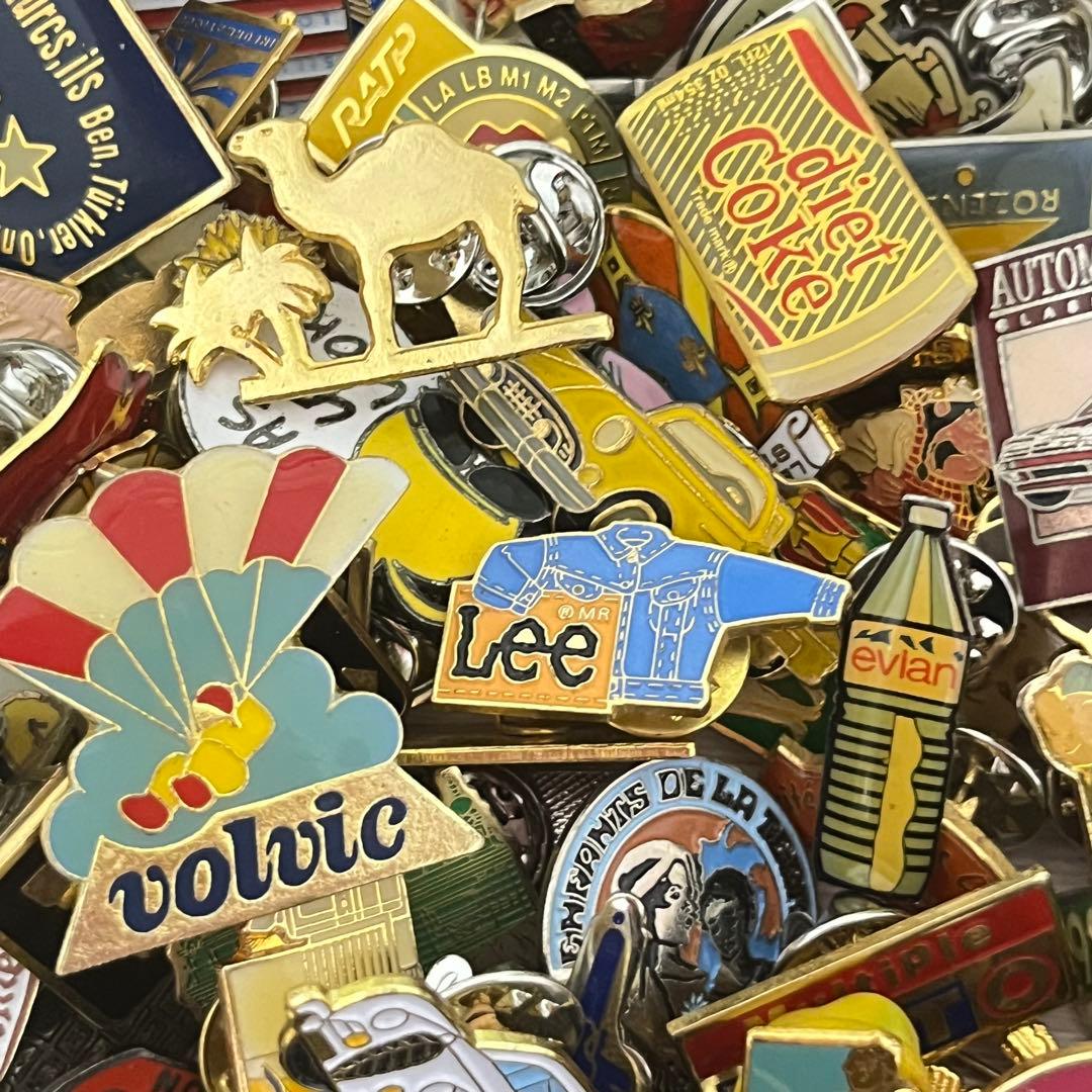 集めたくなる フランス　ピンバッジ 200個セット　まとめ売り　ヴィンテージ 4