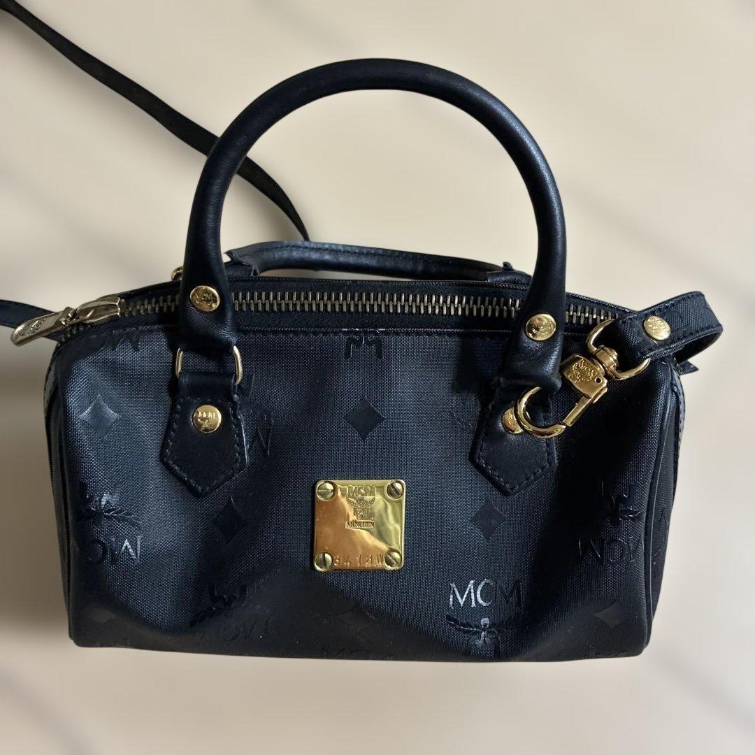 MCM 黒 ミニショルダーバッグ 3418W