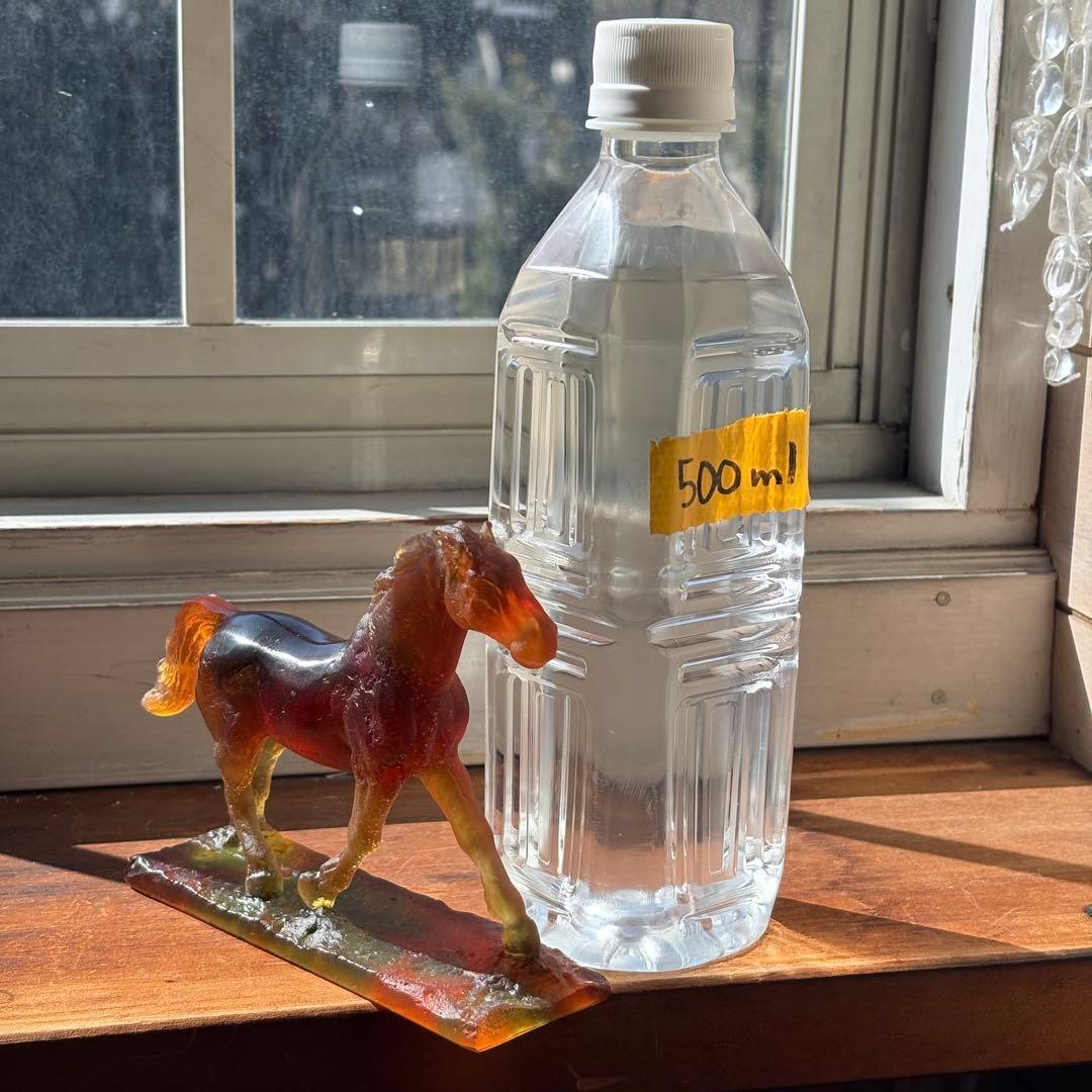 美品 Daum France ドームフランス クリスタルガラス 馬 置物 箱付き