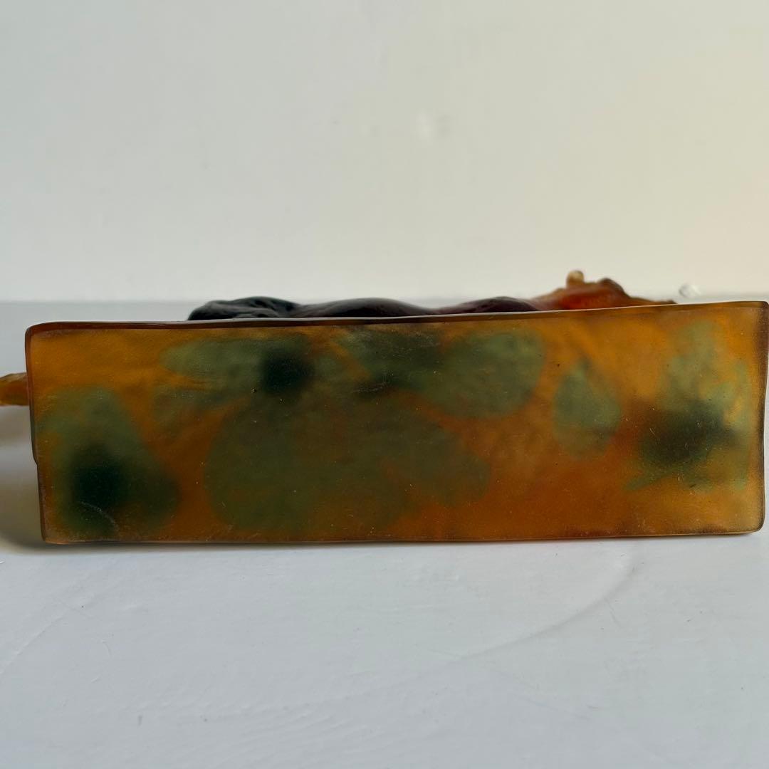 美品 Daum France ドームフランス クリスタルガラス 馬 置物 箱付き