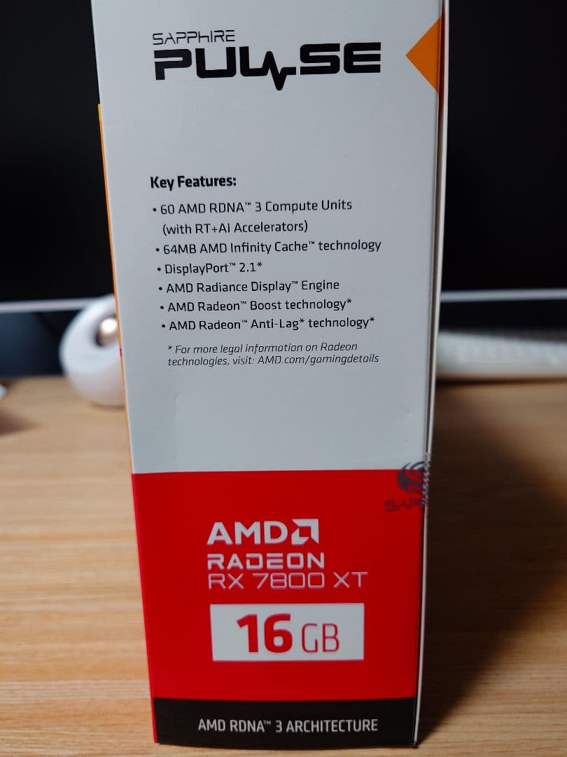 【新品未開封】Sapphire Radeon RX　7800 XT　16GB