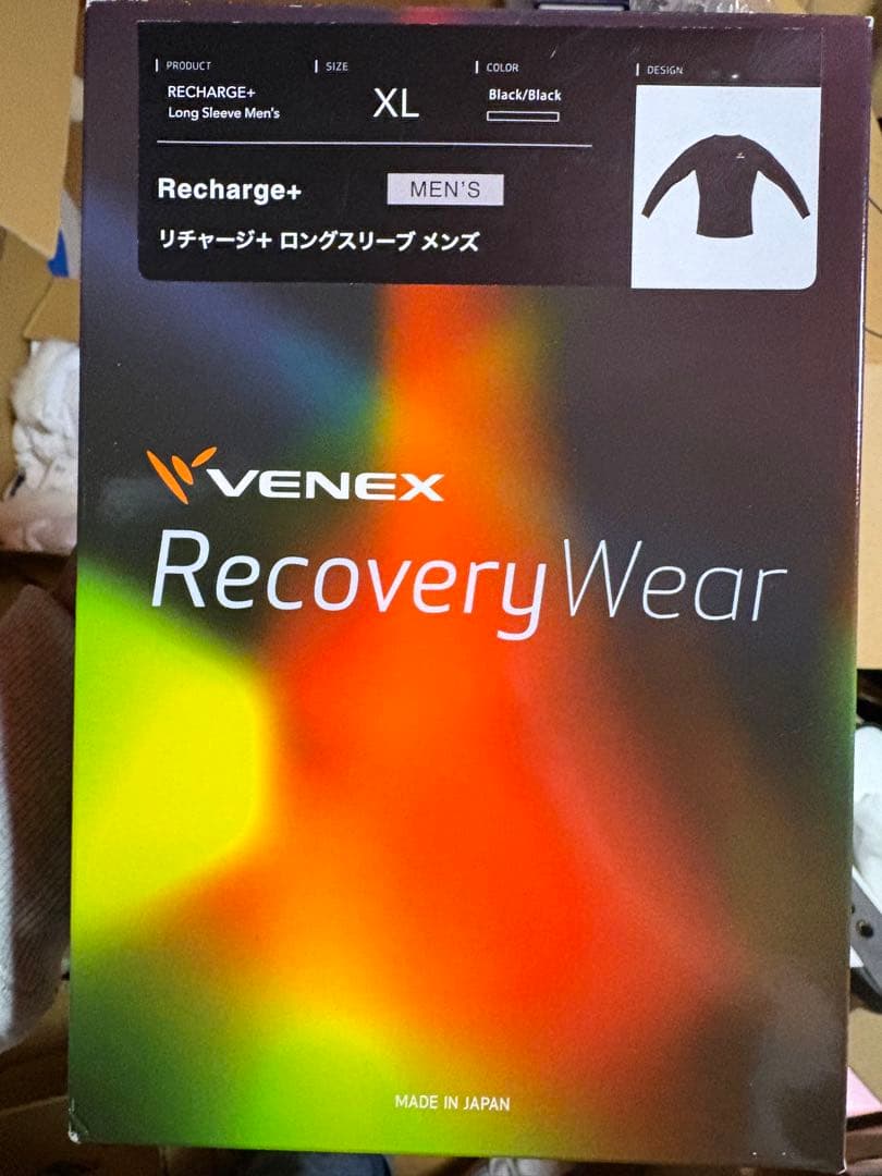 VENEX Recovery wear ロングスリーブ メンズ XL ブラック